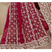 Exquisite Maroon Colored Georgette Sifli Saree With Odhani